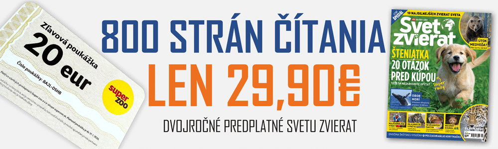 poukážka na nákup v Super ZOO v hodnote 20 €