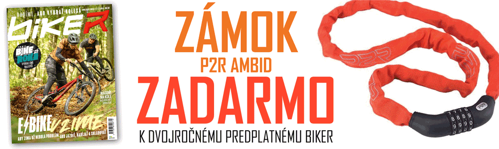 Reťazový zámok zadarmo k dvojročnému predplatnému BIKER