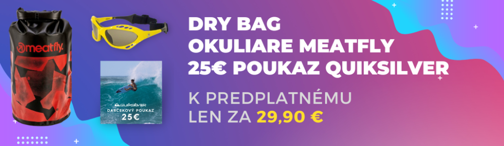 Okuliare + dry bag + voucher Quiksilver